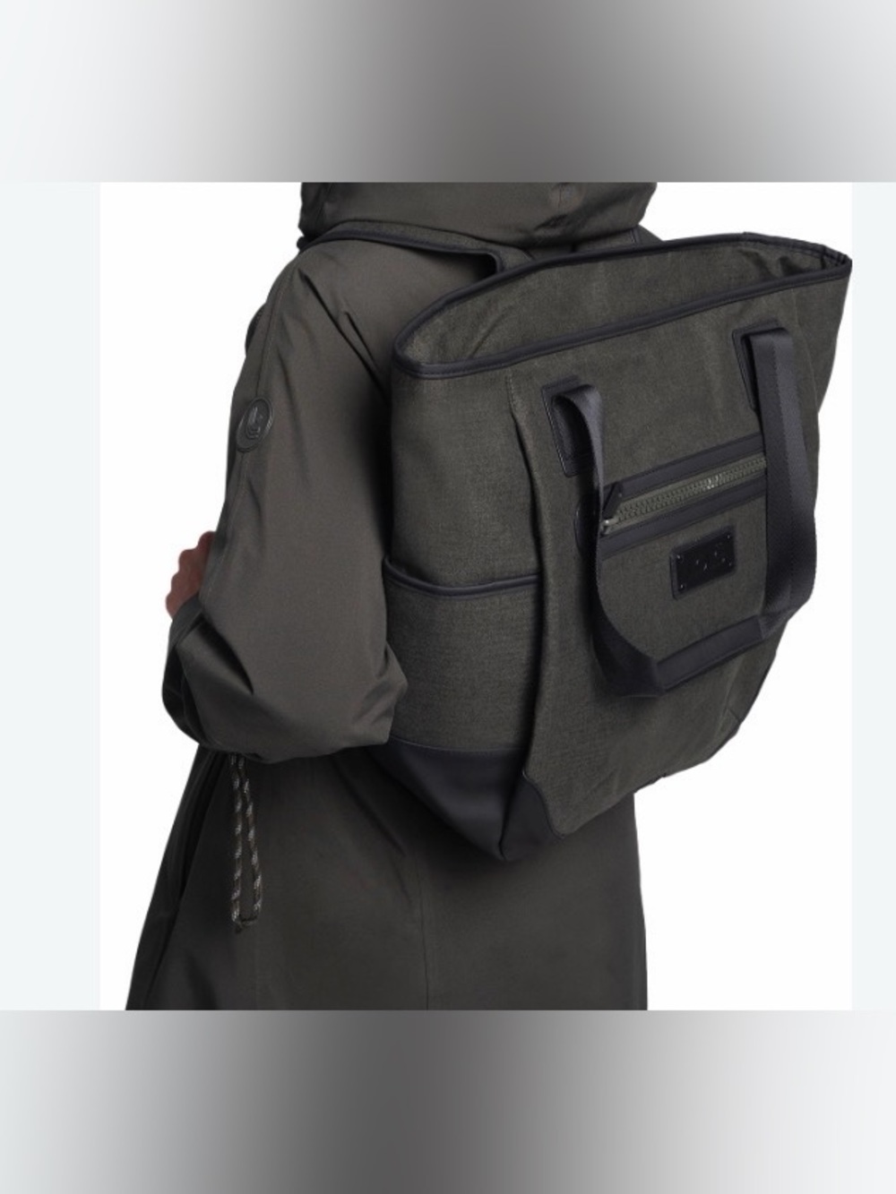 Lole Olive Green Day Tote with Black Accents